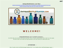 Tablet Screenshot of antiquebottlehunter.com